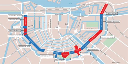 Amsterdamse binnenring geeft fietsers en ov de ruimte