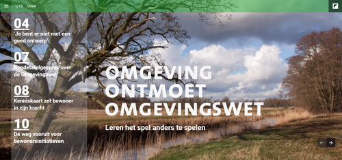 Het spel anders spelen - digitaal magazine over Omgevingswet