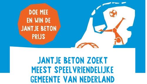 Jantje Beton zoekt meest speelvriendelijke gemeente van Nederland